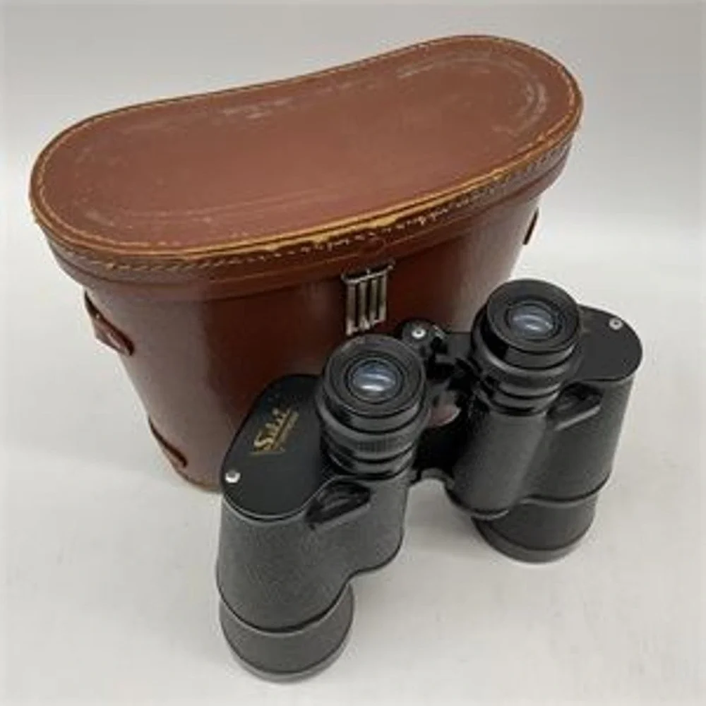 2 Binolux 7x35, Selsi 16x50 Binoculars & Lamier Fab Paris Opera Glasses | Cases